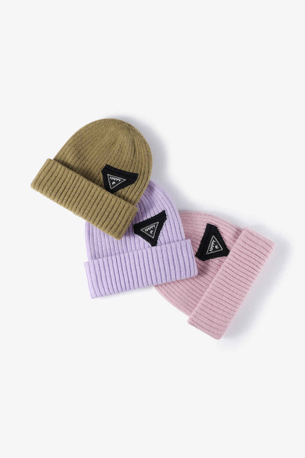 HAPPY Contrast Beanie 