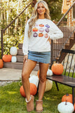 Pumpkin Graphic Long Sleeve Sweatshirt 