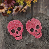 Acrylic Skeleton & Heart Earrings 