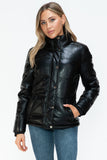 YMI Pocketed Zip Up Turtleneck Puffer Jacket 