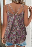 Shiny Scoop Neck Double-Strap Cami 