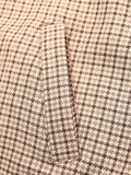 Plaid Zip Up Long Sleeve Jacket 