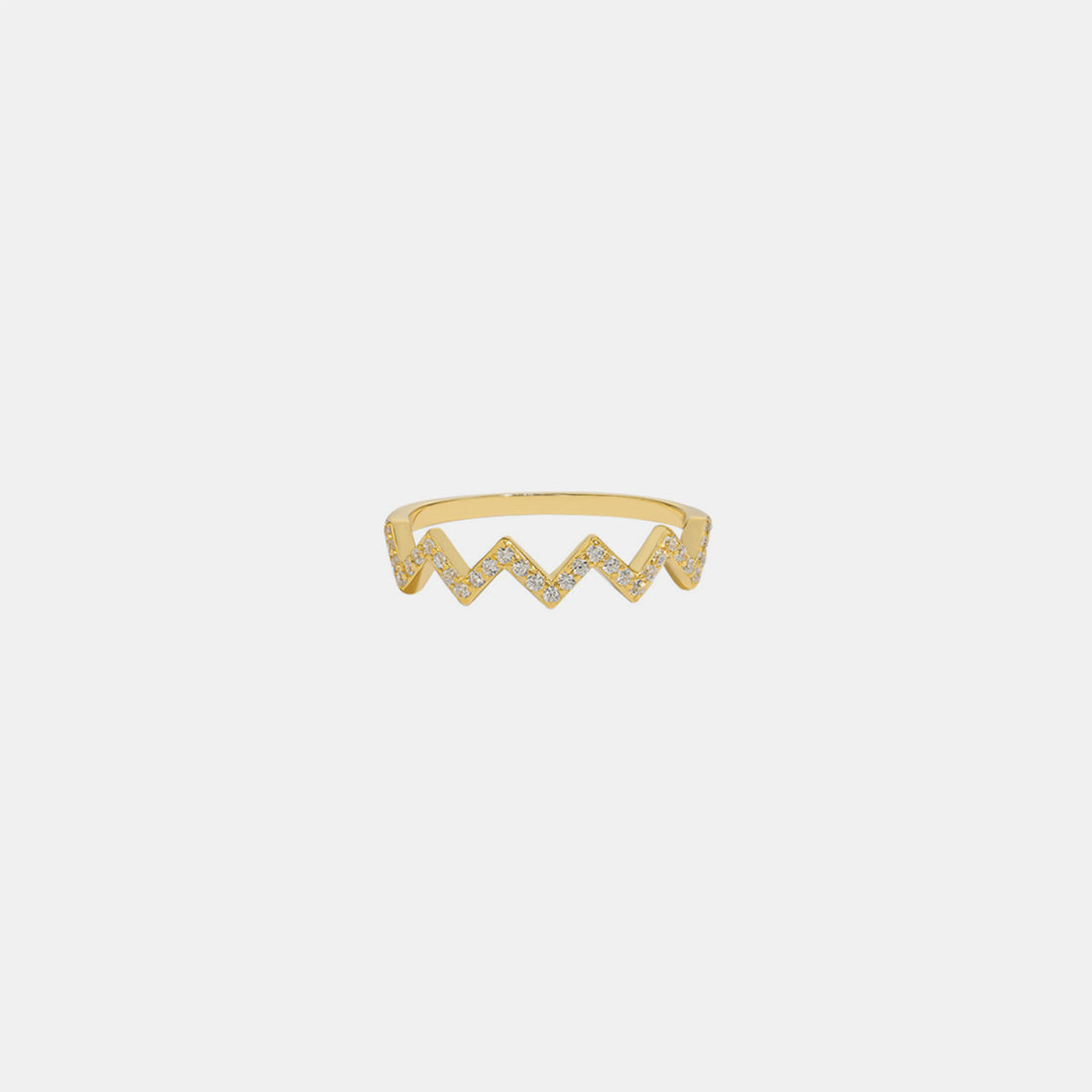 Wave Shape 925 Sterling Silver Ring 