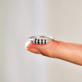 Inlaid Zircon 925 Sterling Silver Ring 