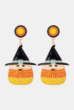 Witch's Hat Shape Synthetic Pearl Dangle Earrings 