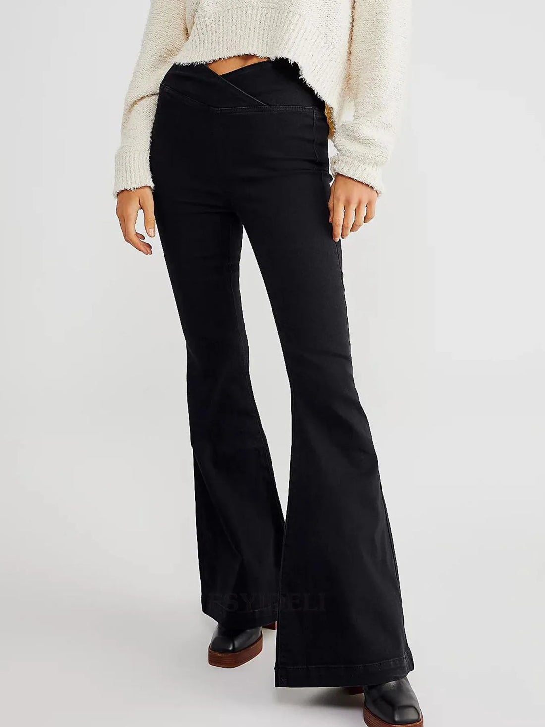 High Waist Flare Jeans 