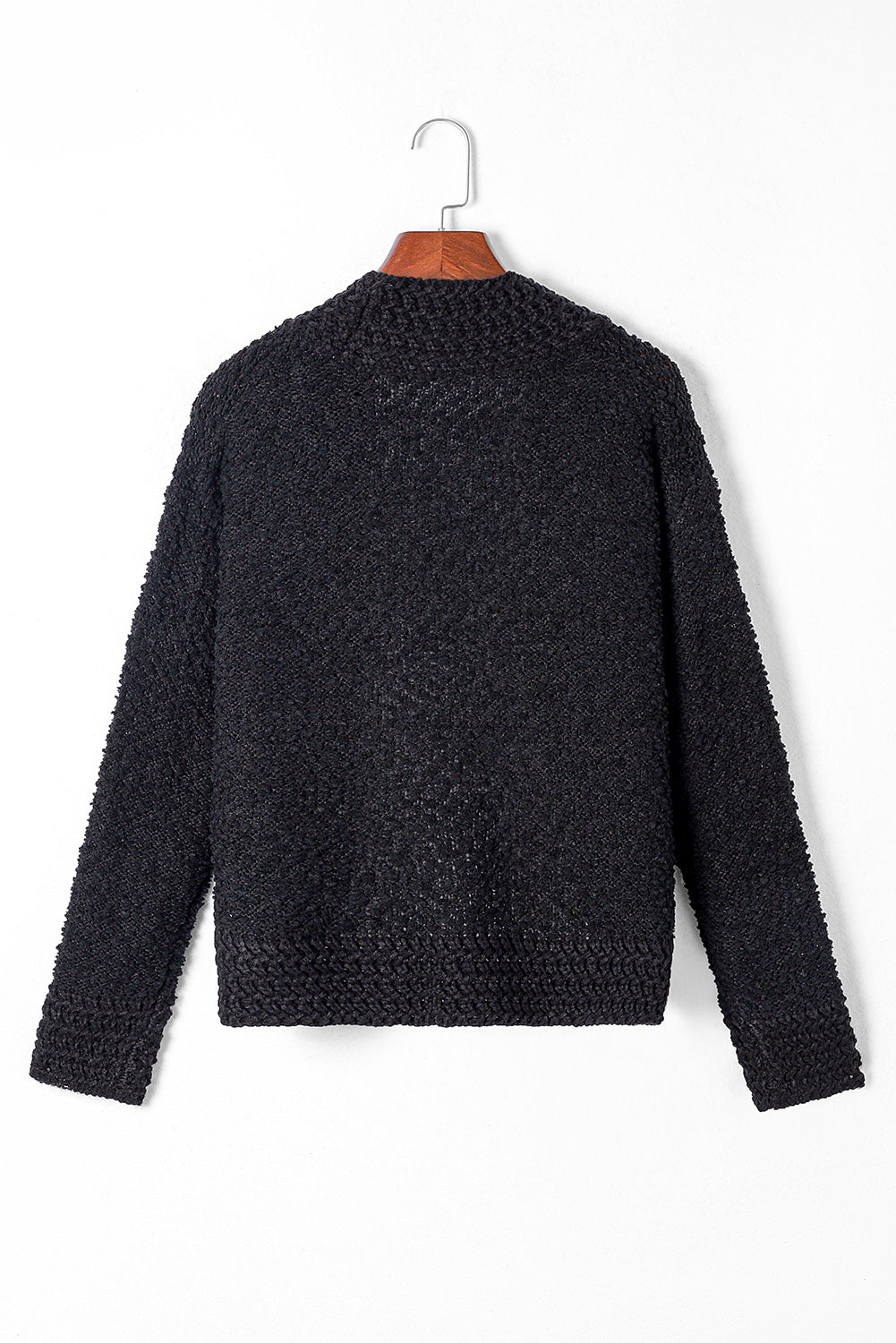 Solid Color Open Front Cardigan 