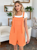 Double Take Full Size Texture Sleeveless Romper 