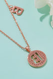 Moissanite A to J Pendant Necklace 