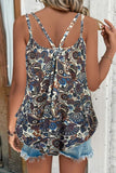 Shiny Scoop Neck Double-Strap Cami 