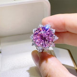 10 Carat Moissanite Zircon 925 Sterling Silver Ring 