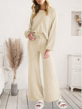 Long Sleeve Lounge Top and Drawstring Pants Set Lingerie & Nightwear