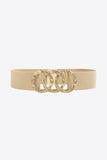 Zinc Alloy Buckle Elastic Wide Belt 