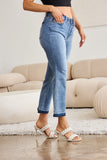 Judy Blue Full Size Release Hem Cropped Bootcut Jeans 