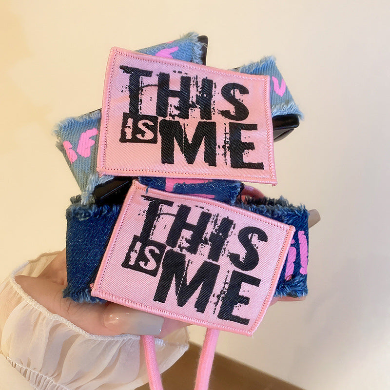 Acrylic Braided Rope Hair Claw Clip 