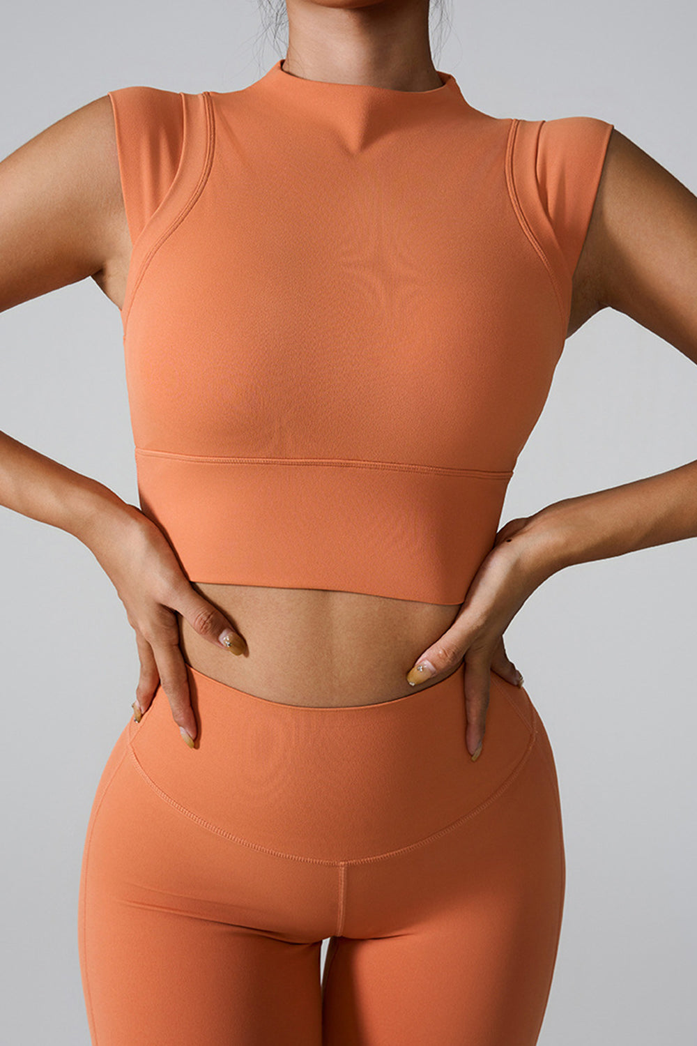 Mock Neck Active Tank 