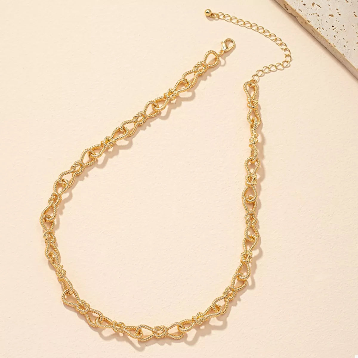 18K Gold-Plated Chain Link Necklace 