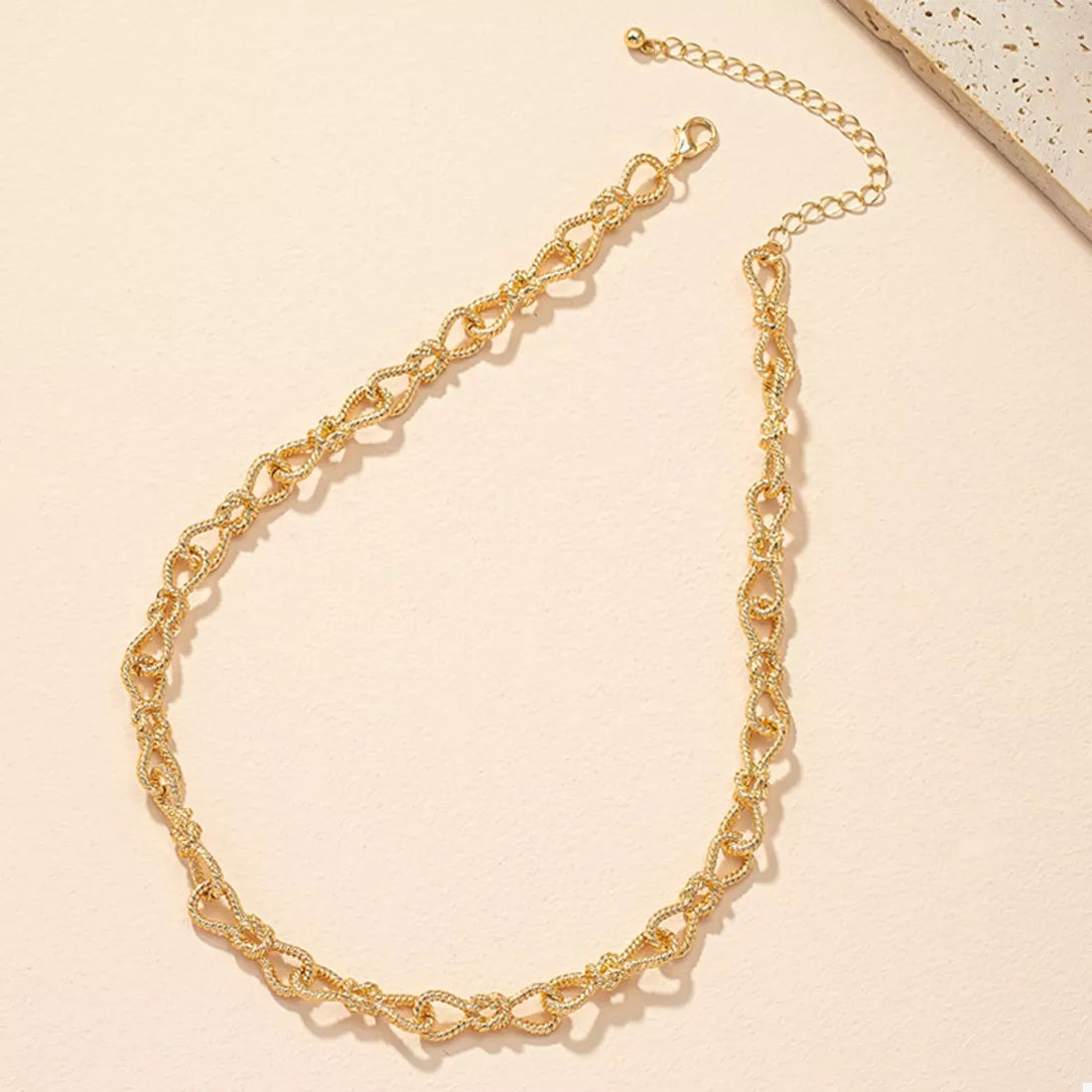 18K Gold-Plated Chain Link Necklace 