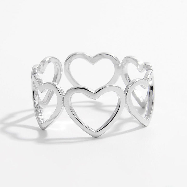 925 Sterling Silver Heart Ring 