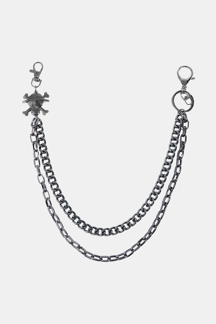 Treasure Point Shape Double Layer Alloy Belt 