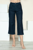 Judy Blue Full Size Side Seam Braid Detail Crop Wide Leg Jeans 