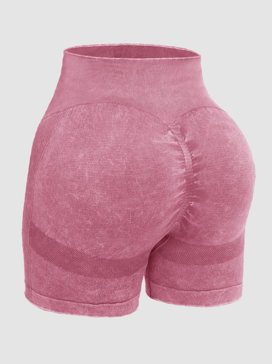 Washed High Waist Active Shorts 