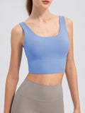 Scoop Neck Wide Strap Active Tank 