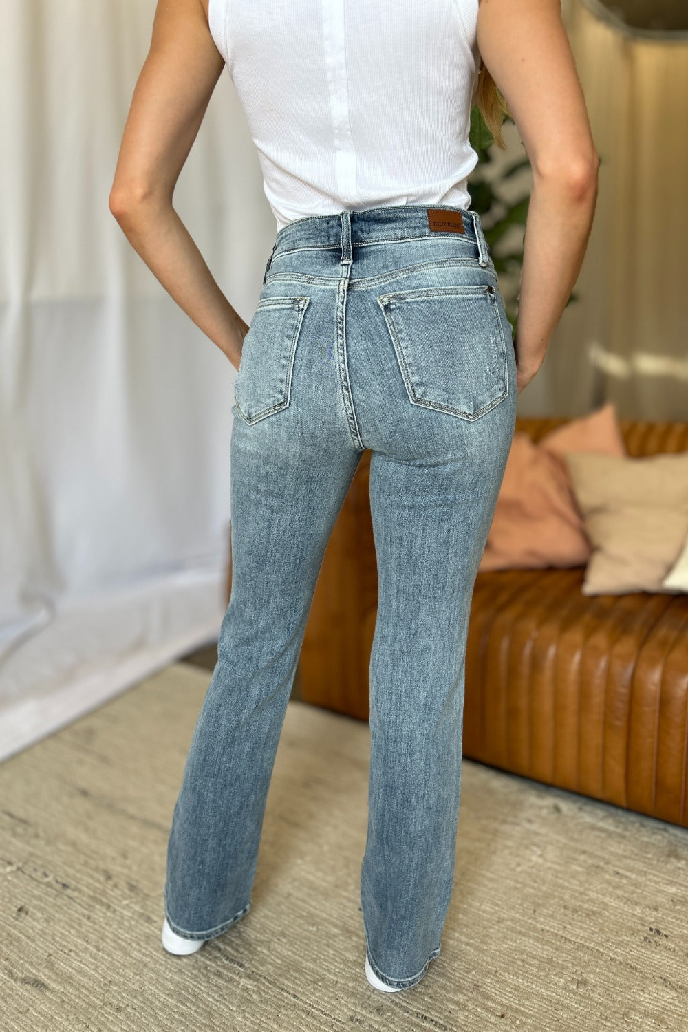 Judy Blue Full Size Medium Rise Bootcut Jeans 