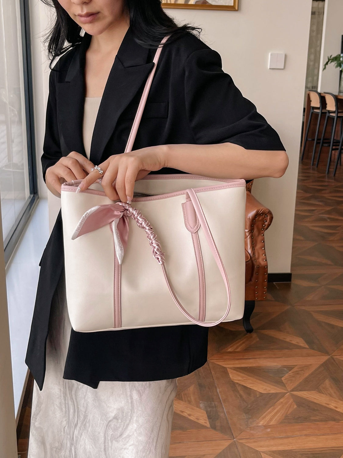 PU Leather Tote Bag 