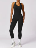 Basic Bae Sleeveless Cutout Racerback Active Jumpsuit 