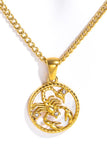 Constellation Pendant Stainless Steel Necklace 