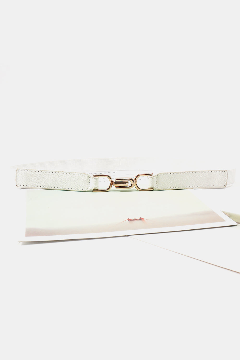 Alloy Buckle Elastic Belt 