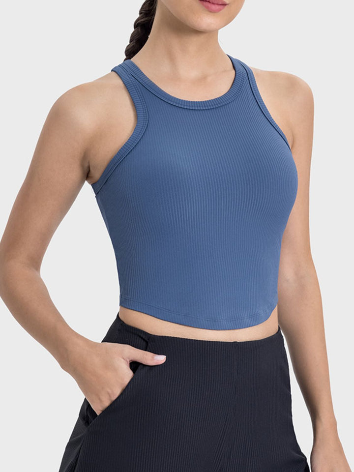 Millennia Round Neck Racerback Active Tank 