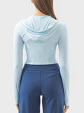 Millennia Zip Up Hooded Long Sleeve Active Outerwear 