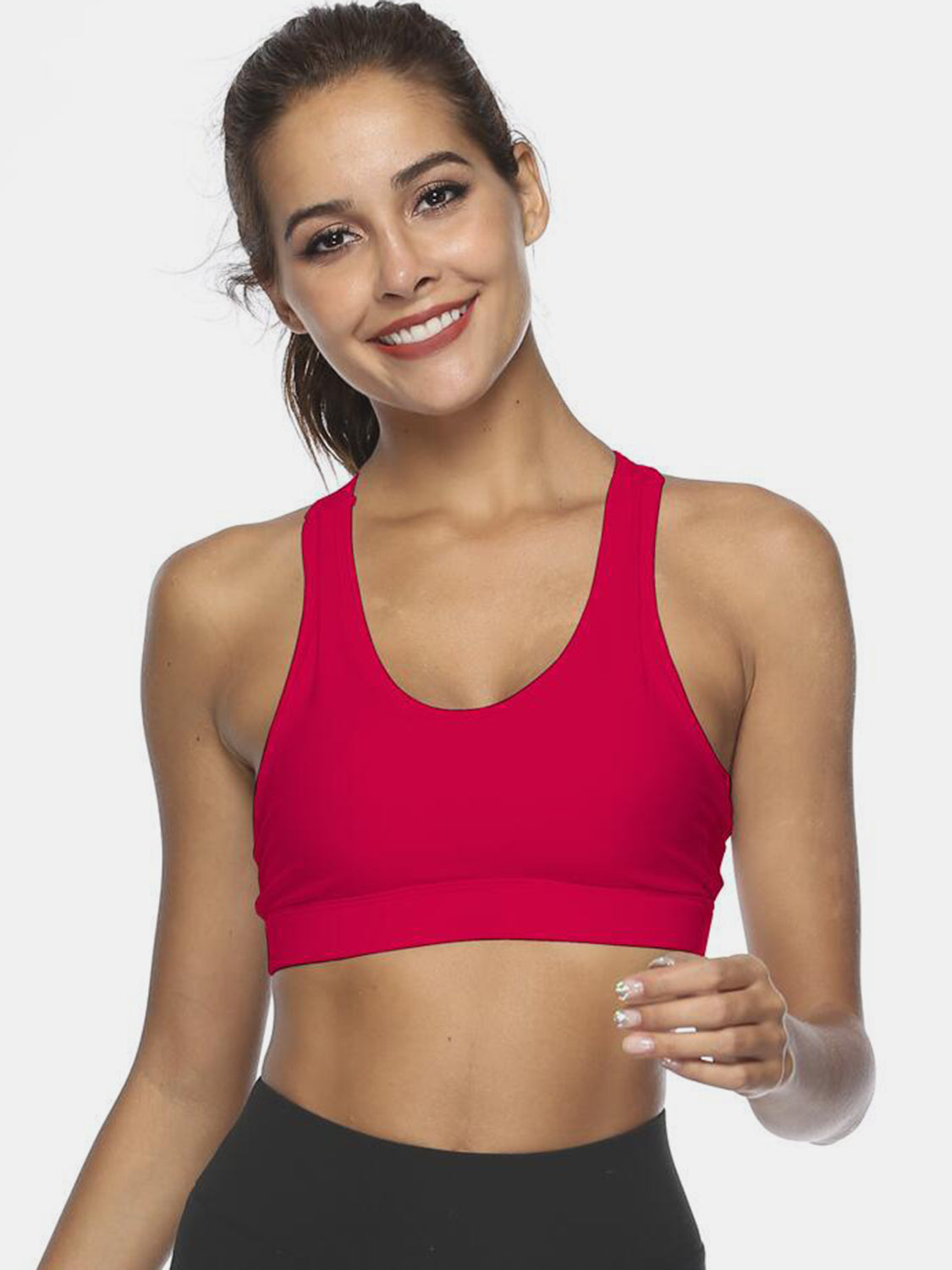 Cutout Scoop Neck Active Tank 