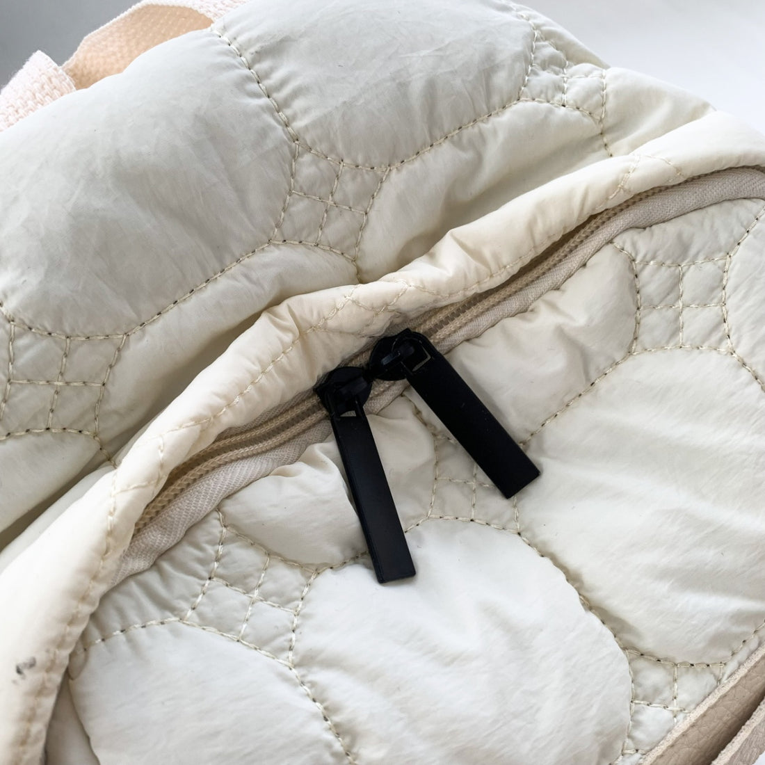 Quilted Polyester Backpack Bag 