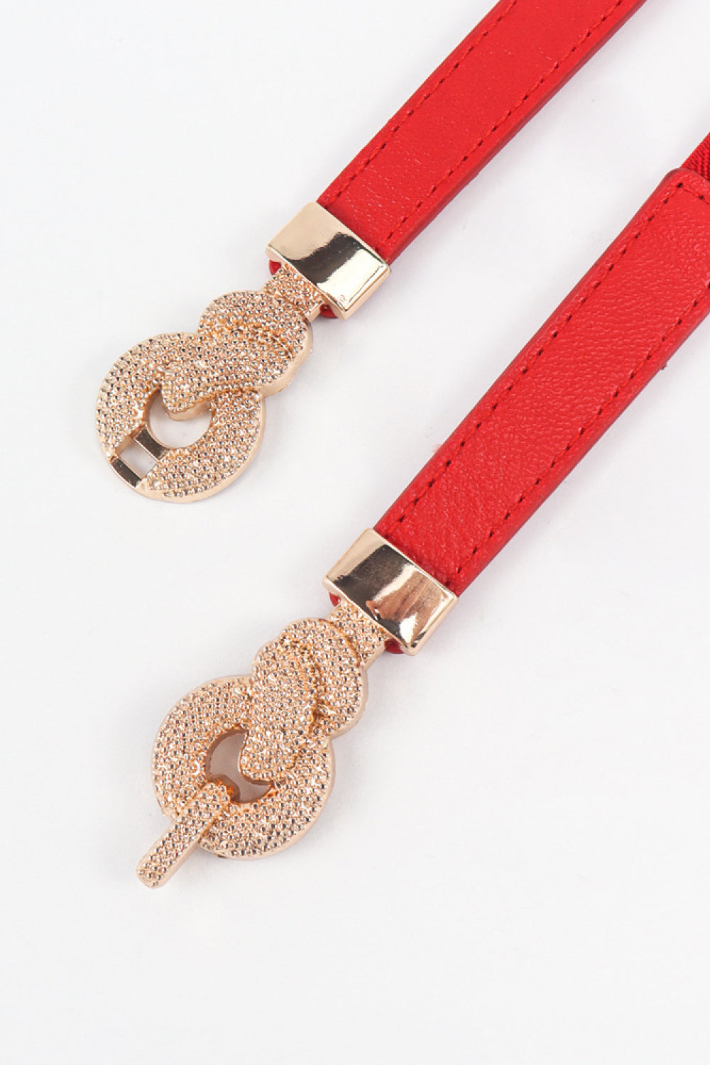 Zinc Alloy Buckle PU Leather Belt 