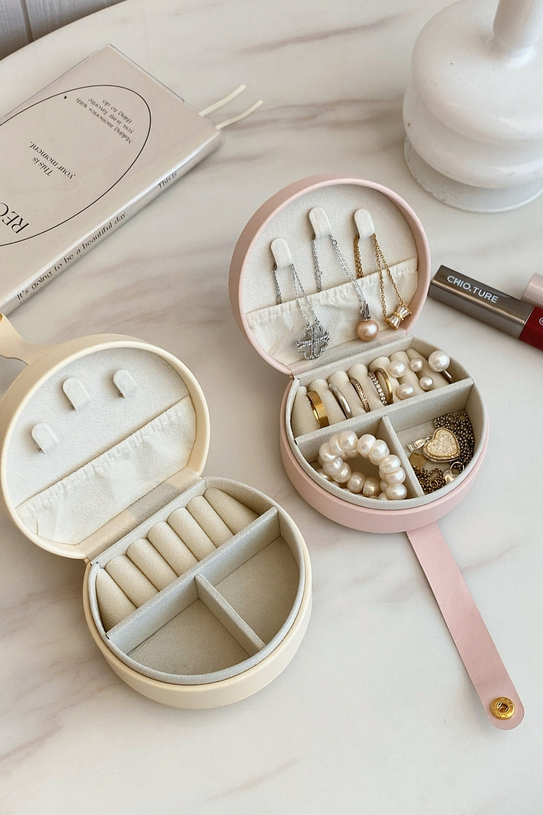 PU Leather Travel Jewelry Box 