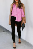 Lovelet Striped Button Up Long Sleeve Shirt 