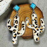 Turquoise Cactus Earrings 