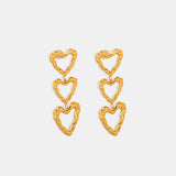 Titanium Steel Heart Earrings 