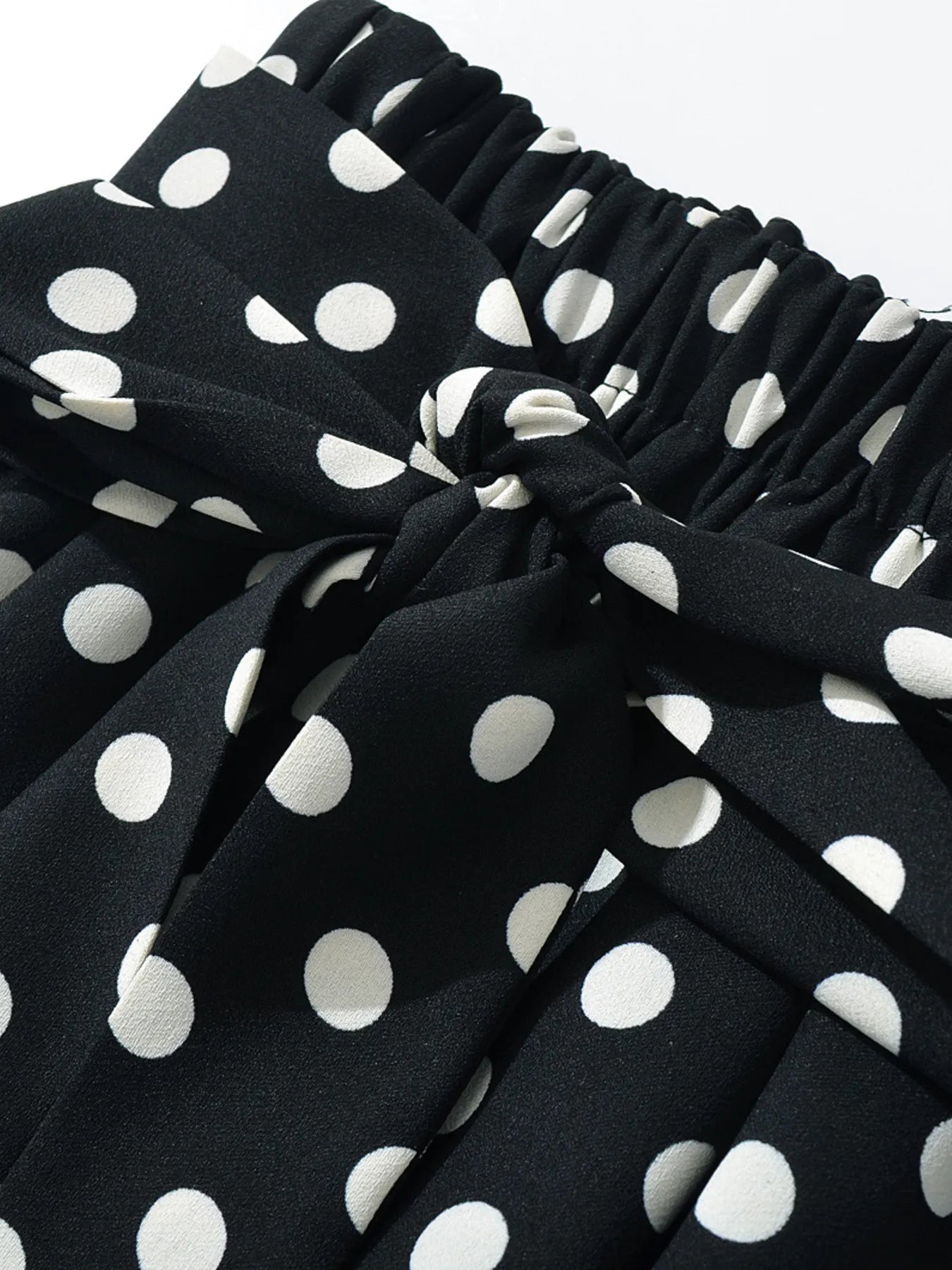 Polka Dot One-Shoulder Top and Mini Skirt Set Two Piece Dresses