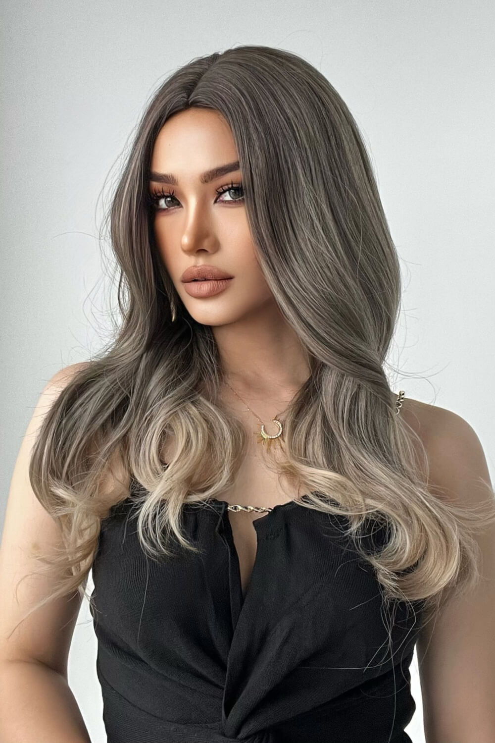 13*1" Full-Machine Wigs Synthetic Long Straight 24" 