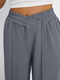 Elastic Waist Wide Leg Pants 