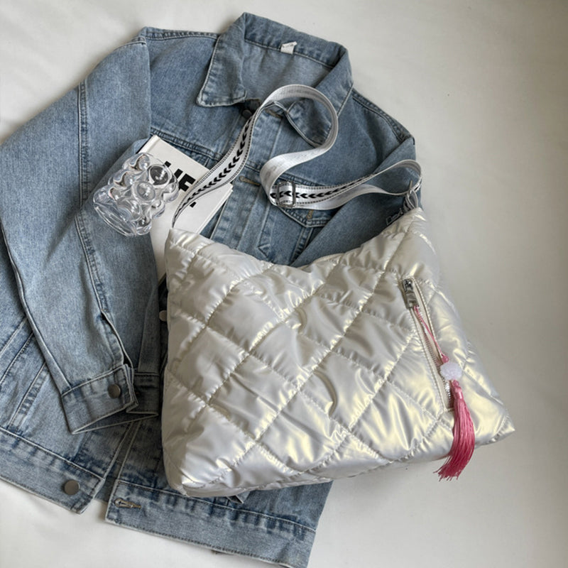 Quilted Nylon Travel Bag 