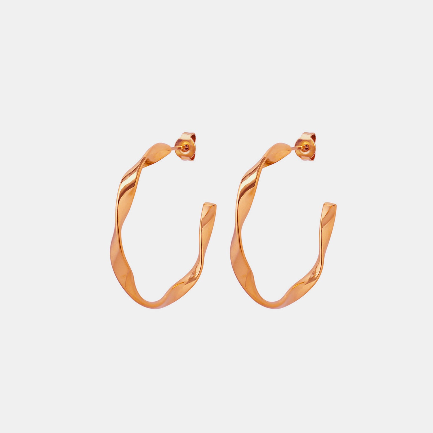 Titanium Steel C-Hoop Earrings 