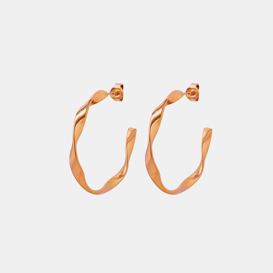Titanium Steel C-Hoop Earrings 