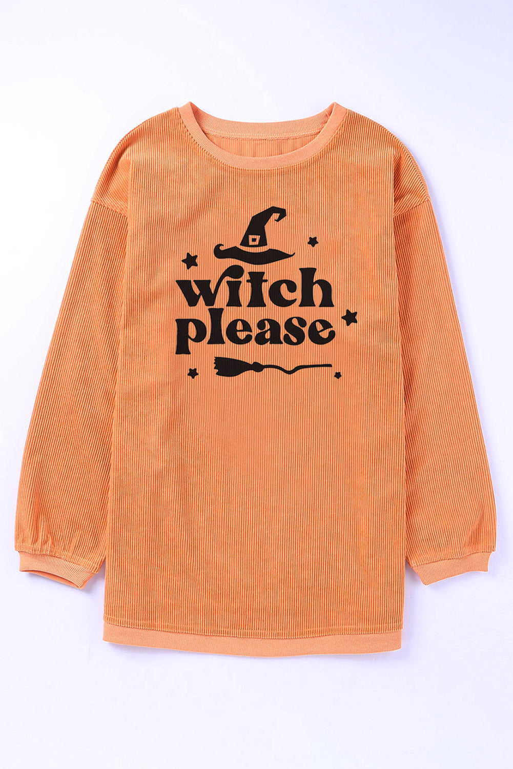 WITCH PLEASE Graphic Dropped Shoulder Sweatshirt 