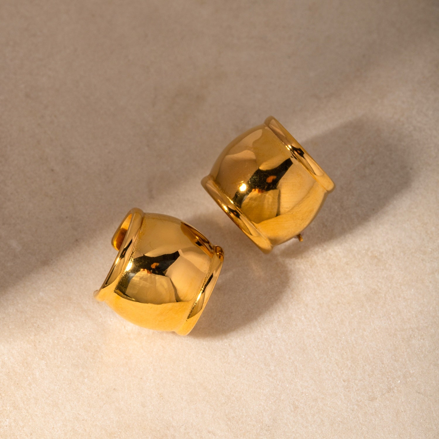 Stainless Steel C-Hoop Earrings 