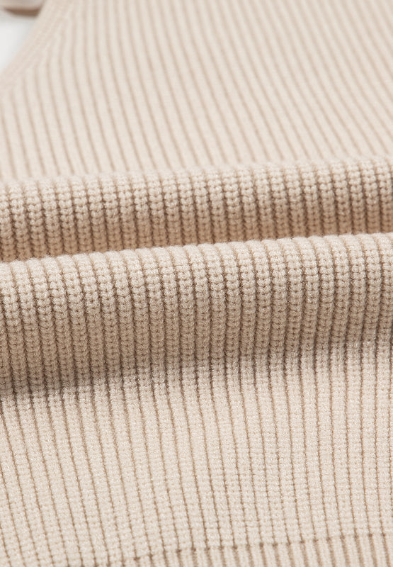 Tied Back V-Neck Long Sleeve Sweater 